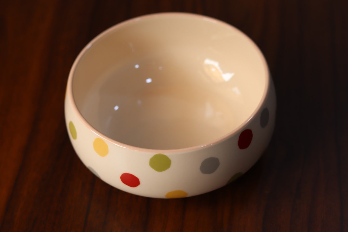 Pastel polka Bowls set of 3