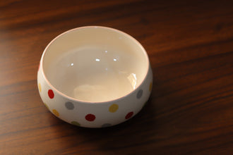 Pastel polka Bowls set of 3