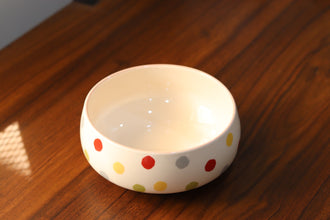 Pastel polka Bowls set of 3