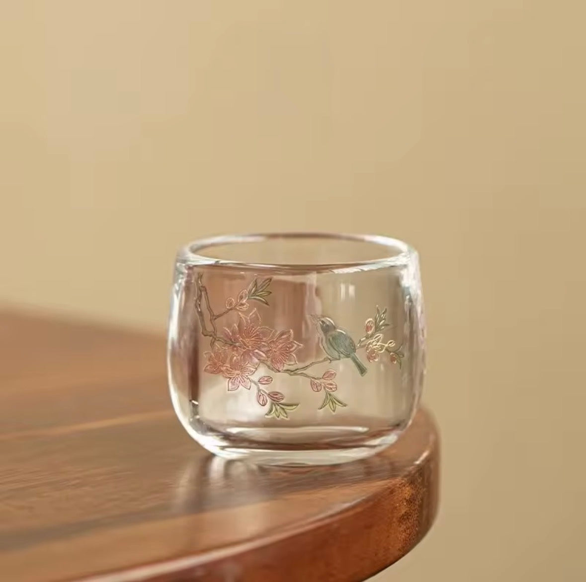 Sakura Glass Tea Cup