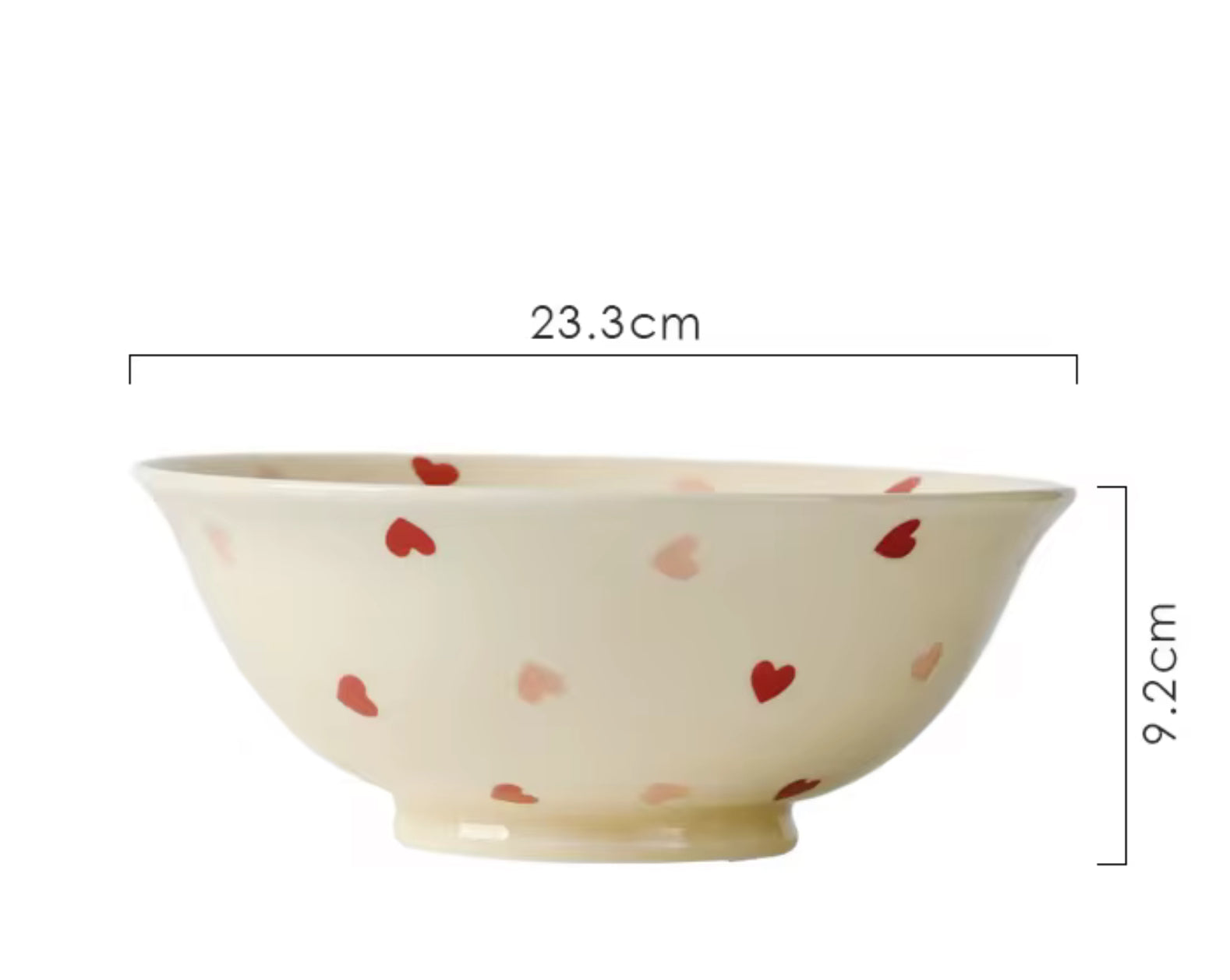 Sweet Hearts Breakfast Bowls(Medium) set of 2