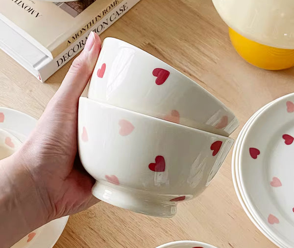 Sweet Heart Breakfast Bowl - Small,Set of 2