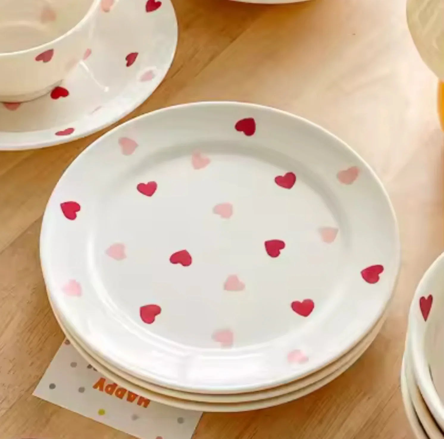 Sweet Heart Breakfast Plate