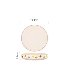 Pastel polka Bowls set of 3