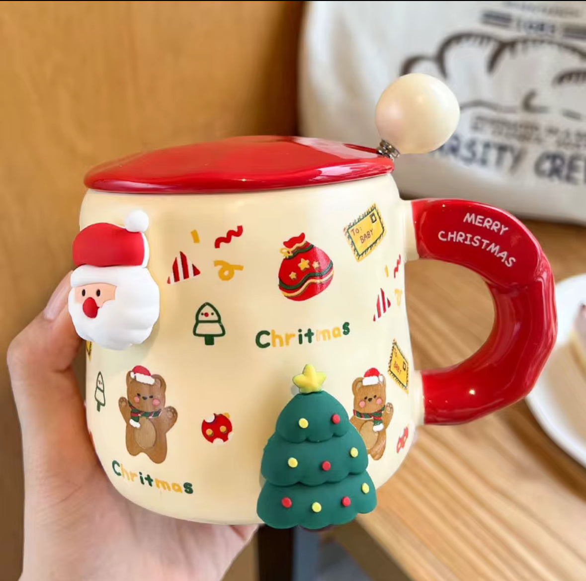 Christmas 3D Embossed mug