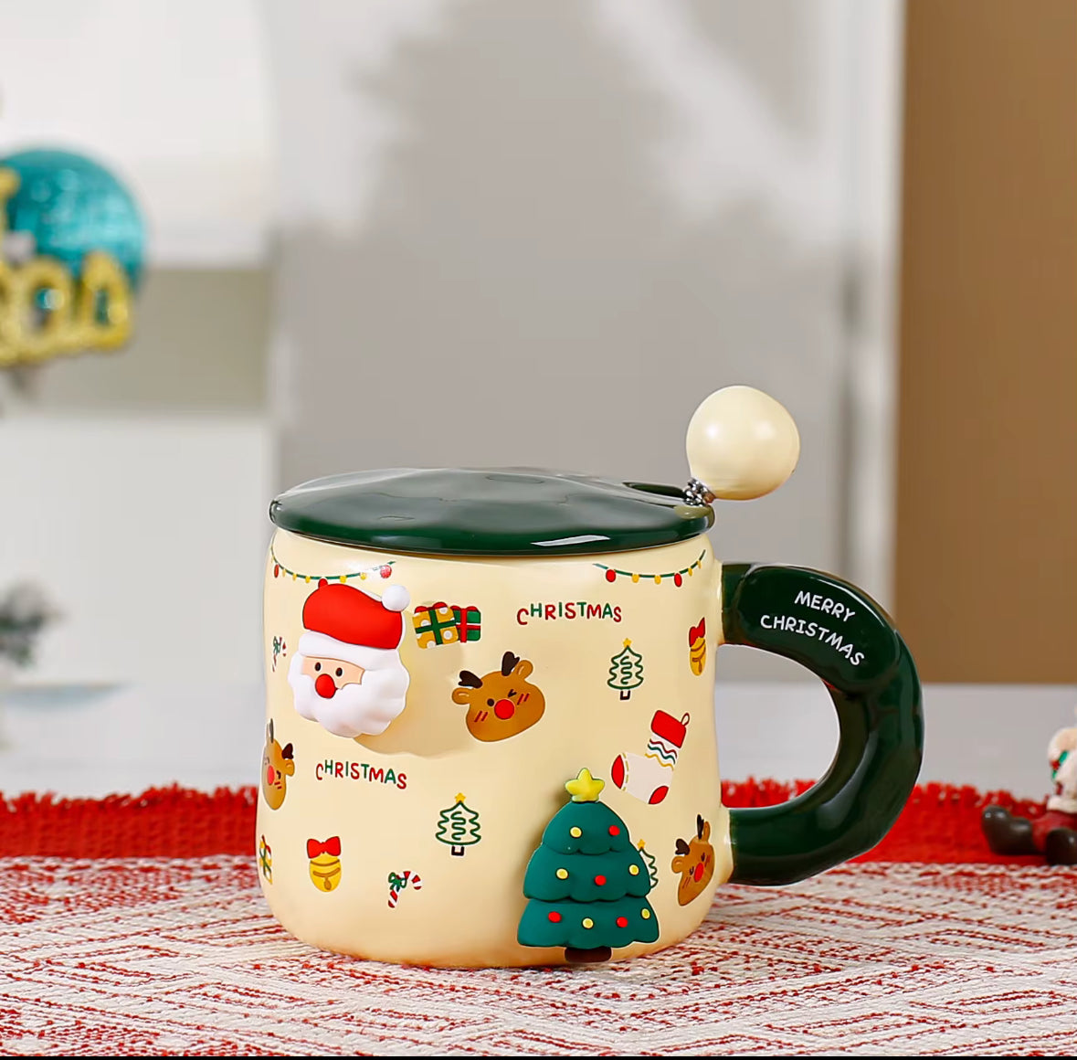 Christmas 3D Embossed mug